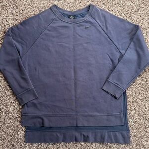 NIKE DRI-FIT DUSTY BLUE CREWNECK SMALL